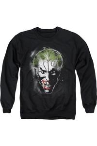 Толстовка Batman Face Of Madness для взрослых с круглым вырезом Gildan, черный