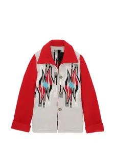 Куртка с узором на пуговицах Fortela, серый