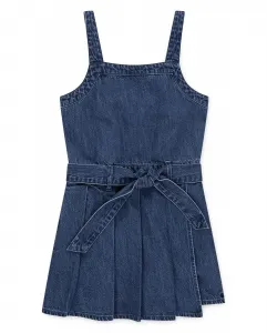 Плиссированное платье-юбка для девочек Abercrombie, синий