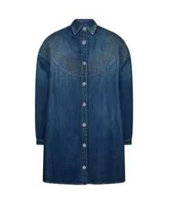 Платье оверсайз из плотной джинсовой ткани. Dondup, синий