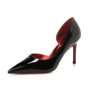 QITUMAUL Стройные каблуки на высоком каблуке женские черные, цвет Black[Heel Height 8.5cm]