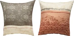 Чехол для подушки , красный-галечный-бежевый, 80x80 см Erwin Müller