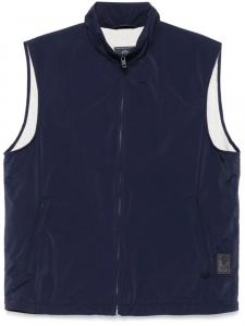 Жилет с нашивкой-логотипом Fay, синий