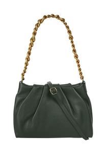 Сумка через плечо, натуральная кожа, производство Италия Samantha Look, цвет Dunkelgrün