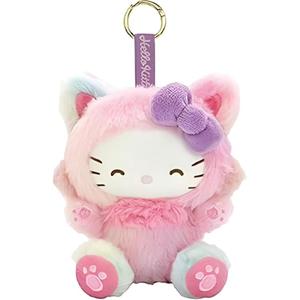 Мягкая плюшевая игрушка Hello Kitty Slim Cat Rainbow Dolls, высота 16 см Sanrio, hello kitty slim cat rainbow