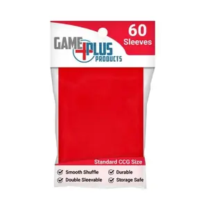 Стандартные рукава для карточек — красные (60), Card Sleeves (Game Plus Products)