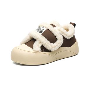 Противоскользящие износостойкие детские хлопковые кроссовки для детей Tide attack, Coffee