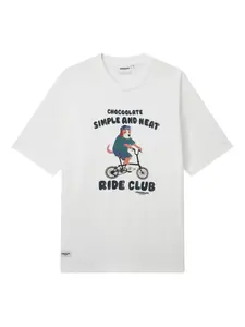 Футболка с графичным принтом Chocoolate, белый