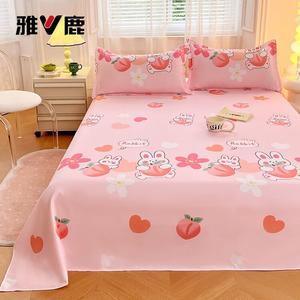 Yalu Простыня 180х230 см, принт Mice Time, комфортная и дышащая