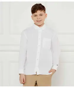 Льняная рубашка Regular fit Tommy Hilfiger, белый