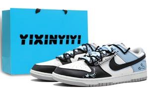 Nike Кроссовки для скейтбординга Dunk, устойчивые к истиранию, унисекс, звездно-синие