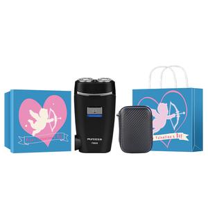 FS829 поворотная бритва портативная с двумя плавающими моющимися головками электробритва FLYCO, черный