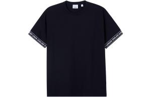 Футболка с логотипом Burberry, черная, цвет Black