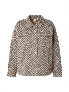 Vero Moda Curve Куртка межсезонная 'VMCTessa' в цвете капучино, Black Denim