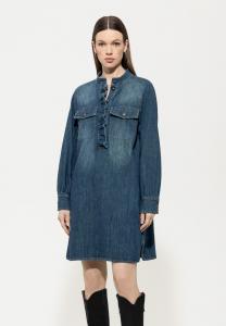 Платье Luisa Cerano MIT RÜSCHENDETAIL, Denim Blue/Blue Denim