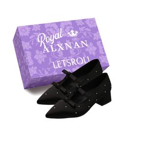 Alxnan Туфли Мэри Джейн для женщин в коробке черные, цвет Black+Box