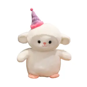 Плюшевая кукла в виде пингвина в праздничном колпаке, высота 25см/35см/45см OU DI PIG