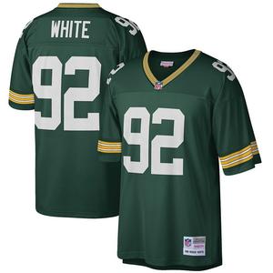 Мужская футболка Mitchell & Ness Reggie White Green Green Bay Packers Big & Tall 1996, реплика вышедшего на пенсию игрока, цвет Pkr Green