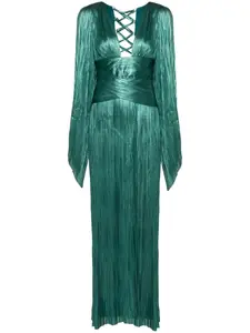 Плиссированное платье Alana Maria Lucia Hohan, зеленый