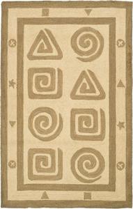 Ковер SAFAVIEH, 77 x 122 см, Chelsea Collection, Beige, ручной работы в стиле French Country из шерсти, идеален для помещений с высокой проходимостью: прихожая, гостиная, спальня (HK211A)