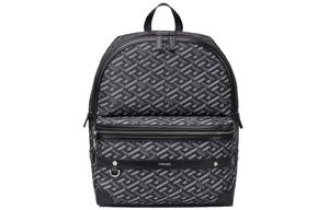 VERSACE Черный рюкзак из холста для мужчин