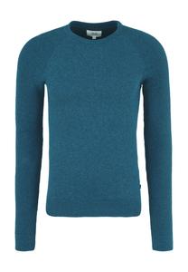 Мужской свитер с круглым вырезом QS, цвет Blue Green