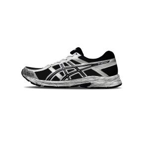 Gel Contend 4 амортизирующие и дышащие низкие кроссовки для повседневного использования в городе, поездок на работу и бега на длинные дистанции unisex ASICS, черный