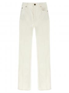 Джинсы с вышивкой BALMAIN, белый