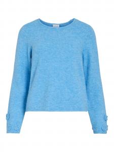 VILA Свитер 'VIPetra' в неоново-синем цвете