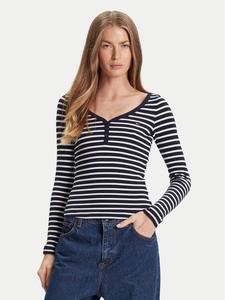 Блузка slim fit Henley DW0DW20903 Tommy Jeans, синий