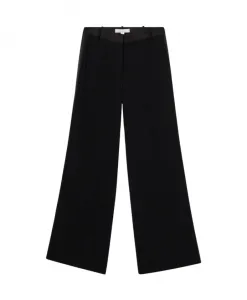 Брюки-Смокинг из крепа с широкими штанинами Brooks Brothers, черный