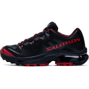 SALOMON XT 4 амортизация поддержка устойчивость к истиранию легкие низкие повседневные кроссовки унисекс black red