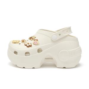 Сабо женские Cat power, White Bear Brown