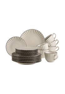 Кофейный сервиз, керамика Osita MäSer, кремово-белый