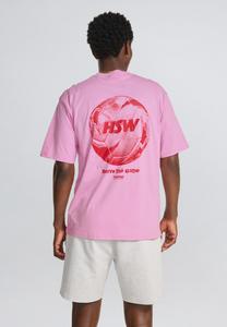 Футболка с принтом Hummel, сиреневый