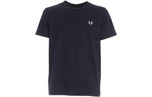 Футболка из хлопка с вышитым логотипом FRED PERRY, синий