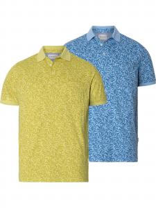 BABISTA Футболка 'Faldin' в синем и желтом цвете