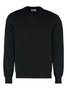 Хлопковая толстовка с круглым вырезом THE (Alphabet), черный