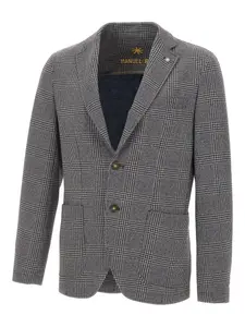 Пиджак в узор "гусиная лапка" Manuel Ritz, серый