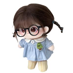 Хлопковая кукла, которую трудно утешить плюшевая кукла высотой 20 см MENGWAGONGDIAN, черный