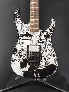 Jackson X Series Dinky DK1 H, гриф Laurel Fingerboard, Skull Kaos