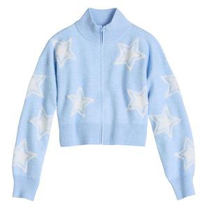 Детский свитер на молнии для девочек 6-20 лет в размерах regular и plus So, Frost Wind