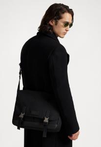 Сумка кросс-боди Polo Ralph Lauren LEATHER-TRIM TRAVEL MESSENGER BAG, Black/Black/Black