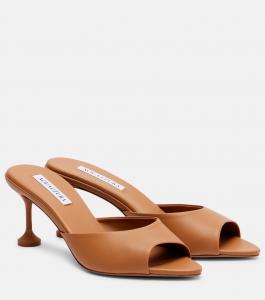 Босоножки Bisous 65 из кожи Aquazzura, Light Camel