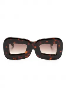 Солнцезащитные очки Marla в массивной оправе Henrik Vibskov, коричневый