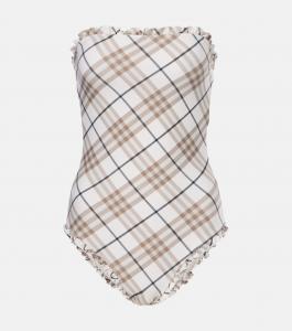 Чековый купальник Burberry, Cotton IP Check