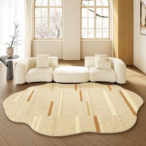 AOVOC Ковер 200х300 см для гостиной/спальни в стиле wabi-sabi, натуральный деревянный дизайн, толстый, модель Beech Wood Leisure - Irregular - Thick Version - 08