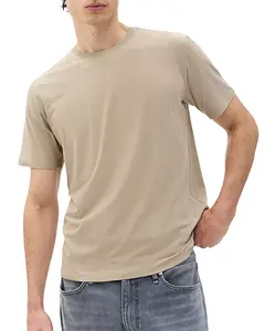 Классическая футболка из технологичного трикотажа. Rag & Bone, бежевый