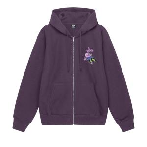 Толстовка на молнии Stussy Dollie Grape