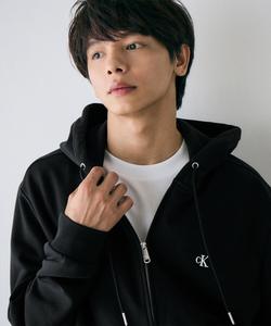 (M) Толстовка с длинным рукавом и флисовой застежкой-молнией Calvin Klein Jeans Archive Logo 40QM434